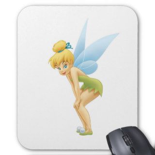 Peter Pans Tinker Bell with her Hands on her Knees Mouse Pad