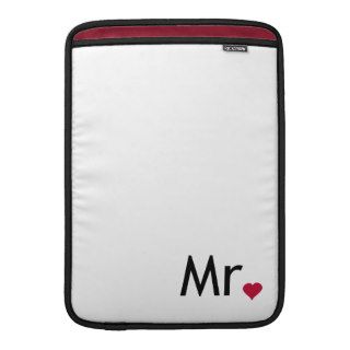 Mr   half of Mr and Mrs set MacBook Sleeve
