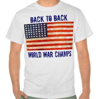 VINTAGE Back to Back World War Champions T Shirts