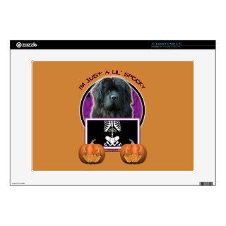 Halloween   Just a Lil Spooky   Newfoundland Decal For Laptop
