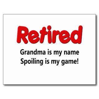 Funny Retirement Saying Postcards