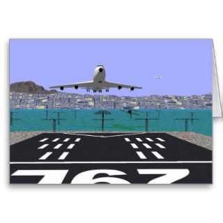 Airplane   747 You hear something? Greeting Cards