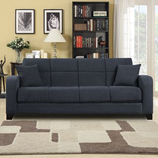 Craig Gray Microfiber Convert a Couch Futon Sofa Sleeper Futons