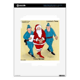 Police Navidad Santa's Been Very Bad iPad 3 Decals