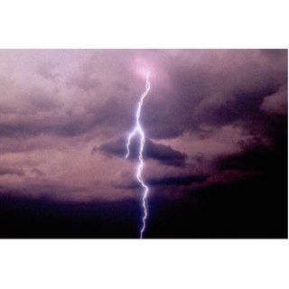 Lightning bolt during thunderstorm photo cutouts