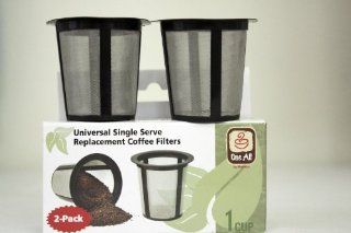 One All&#174 RK202 Single Serve Replacement Filters (One All RK202 Single Serve Replacement Filters)   Reusable Coffee Filters