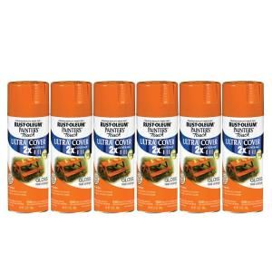 Painters Touch 12 oz. Gloss Real Orange Spray Paint (6 Pack) DISCONTINUED 182689
