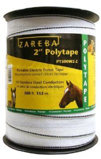 Zareba 2" Poly Tape 152 Meter Pt500wz Z 2" X 500'  Horse Care Equipment  Sports & Outdoors