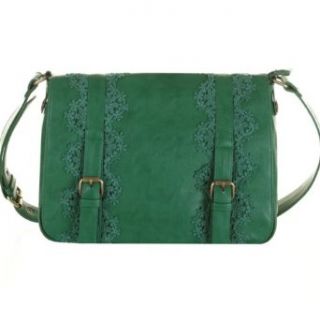 UK Darling Dakota Green Emerald LG Messenger/Crossbody Handbag(bs13 153) $99 Shoes