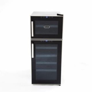 Whynter 21 Bottle Dual Temperature Zone Touch Control Freestanding Wine Cooler WC 212BD