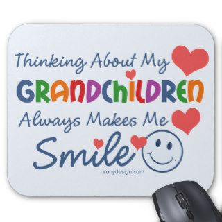 I Love My Grandchildren Mouse Pad