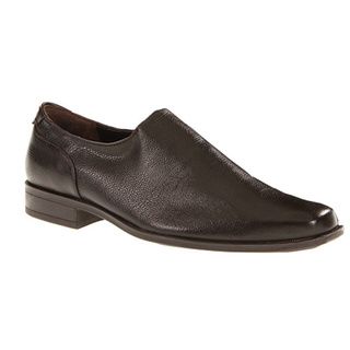 Calvin Klein Men's 'Malcolm' Brown Textured Leather Loafers Calvin Klein Loafers
