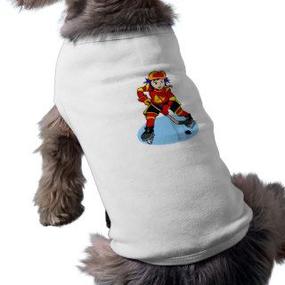 Anime hockey player boy dog clothes
