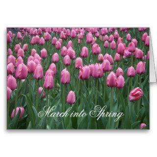 March into Spring Greeting Cards