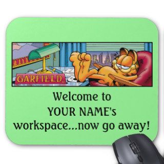 Garfield Logobox Now Go Away Mousepad