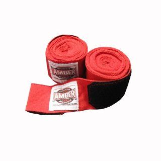 Amber Sports 180" Elastic Handwraps Red  Boxing And Martial Arts Hand Wraps  Sports & Outdoors