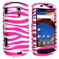 Hot Pink Zebra Rubber coated Case for Samsung Epic 4G D700 Eforcity Cases & Holders