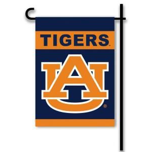 BSI Products NCAA 13 in. x 18 in. Auburn 2 Sided Garden Flag Set with 4 ft. Metal Flag Stand 83045