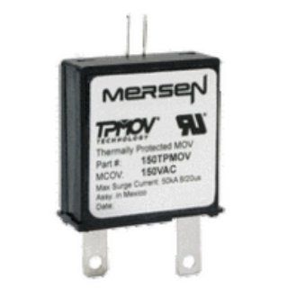 Mersen 180TPMOVST Thermally Protected MOV Technology with Tabs and Short Leads Microswitch, 180VAC, 200kA SCCR, 50kA Discharge Current Electronic Component Switches