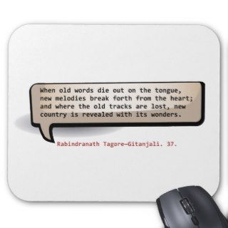 Rabindranath Tagore—Gitanjali. 37. When old Mouse Pads