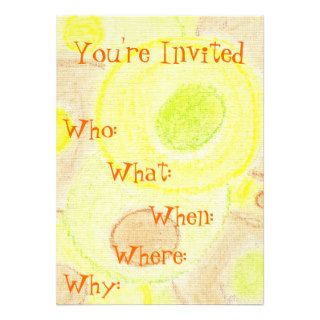 Citrus Circles Party Invite