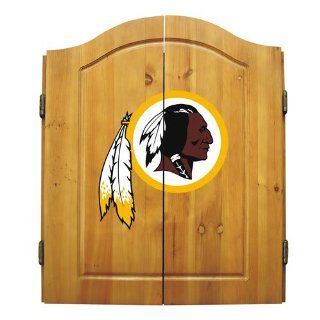 Washington Redskins NFL Dart Board w/Cabinet  Sports Fan Dart Equipment  Sports & Outdoors