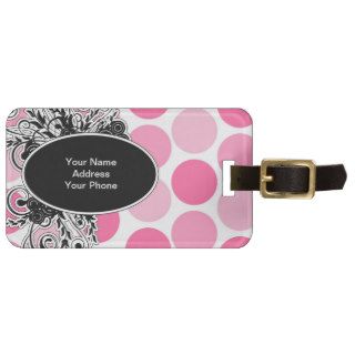Pink Girly Luggage Tags
