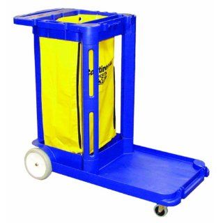 Continental 182BL, Blue Compact Janitorial Cart (Case of 1)