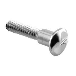 Prime Line #10 24 x 15/16 in. Chrome One Way Shoulder Screw (100 Pack) 651 0463