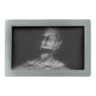 Gothic Scream Halloween Rectangular Belt Buckle