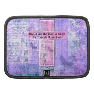 Blessed are the pure in heart BIBLE VERSE Organizers