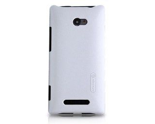 Grid Series HTC Windows Phone 8X Case   White Cell Phones & Accessories