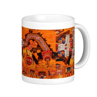 Paracas Textile Peru Archaeology Ancient UFO? ET? Coffee Mugs