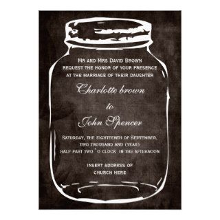 rustic mason jar wedding invites