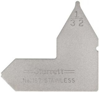 Starrett 167 1/32 Stainless Steel Radius Gauge   Inch, 1/32" Radius Radius Gages