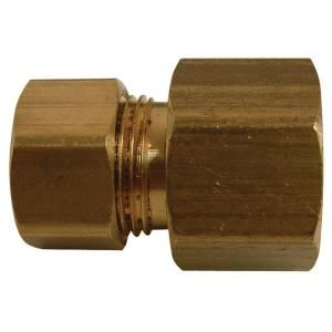 Watts 3/8 in. x 3/8 in. Lead Free Brass Compression x Female Flare Adapter LF A155