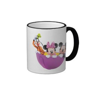 3D Goofy, Minnie, and Mickey Mouse Coffee Mugs