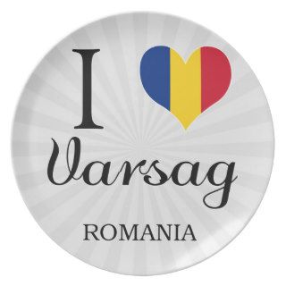 I Love Varsag, Romania Dinner Plates
