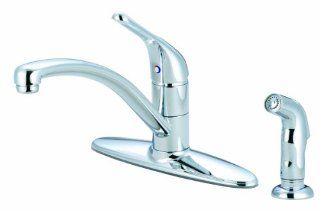 Pioneer 2LG171 BN Legacy 4 Hole Kitchen Faucet w/Spray Nickel   Touch On Kitchen Sink Faucets  
