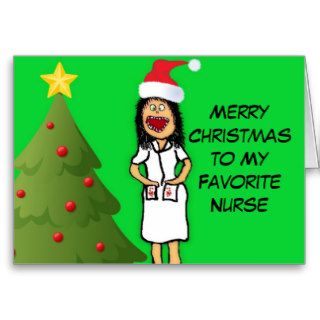 Merry Christmas Nurse Card