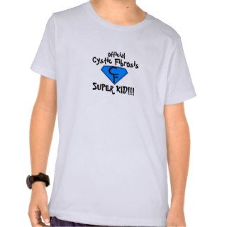 bb) Cystic Fibrosis SUPER KID   Kid's Ringer T Tee Shirts