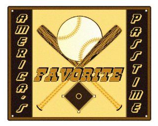 Mancave Gift sign Baseball passtime sports art / vintage retro Wall decor 193  Other Products  