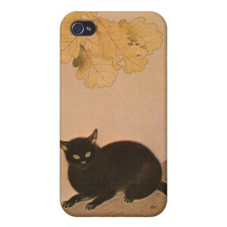 黒猫, 春草 Black Cat, Shunsō Covers For iPhone 4