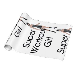 TOP Super Workout Girl Wrapping Paper
