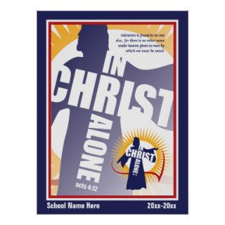 XL Customizable In Christ Alone Poster 35 x 47"