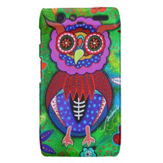 Dia de los Muertos talavera Wise Owl Motorola Droid RAZR Cover