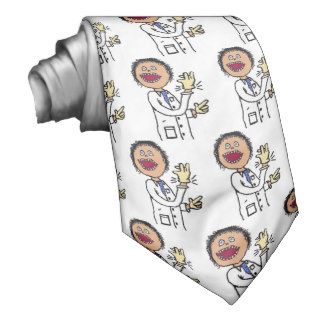 Funny Doctor Cartoon Neckties