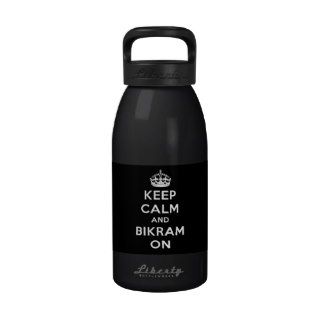 Keep Calm & Bikram On Water Bottle