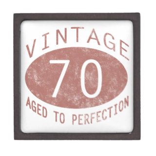 70th Birthday Vintage Humor Premium Jewelry Boxes
