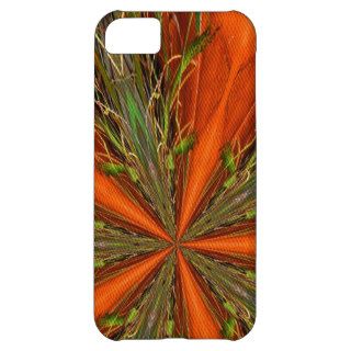 Abstract Green Orange Pattern iPhone 5 Case